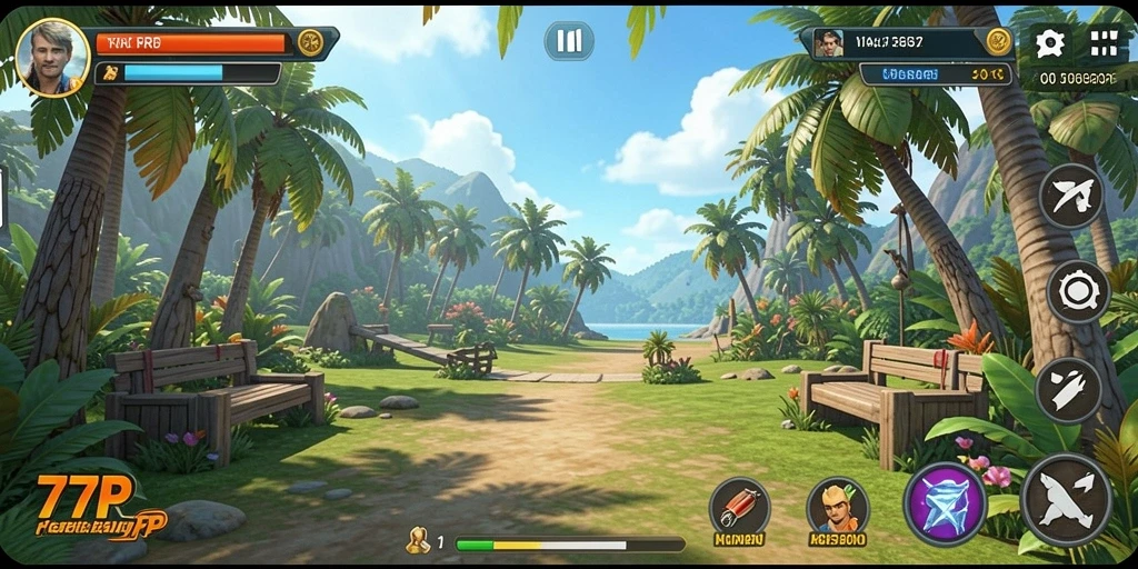 Screenshot gameplay <strong>77RP</strong> yang menunjukkan grafik menawan dan antusiasme bermain.