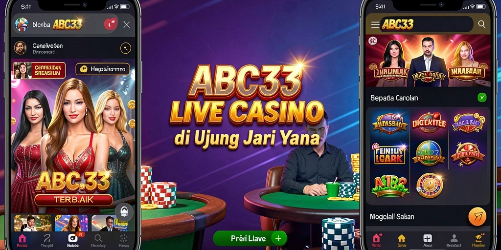 Tampilan permainan Live Casino yang mengasyikkan dan interaktif.