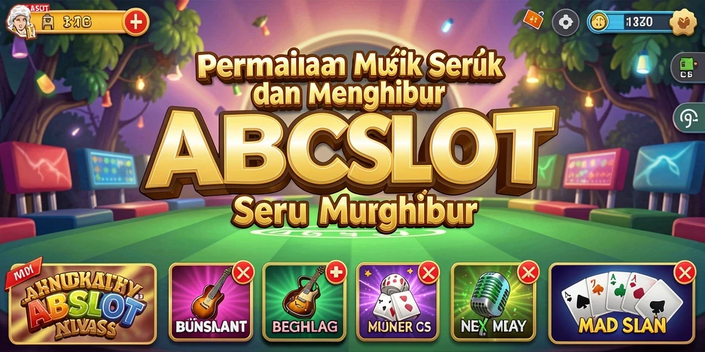 Tampilan gameplay ABCSLOT dengan tantangan musik yang menarik.