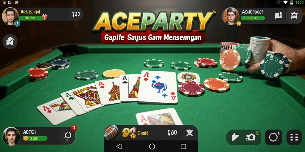 Tampilan gameplay Gaple yang menarik dan interaktif.