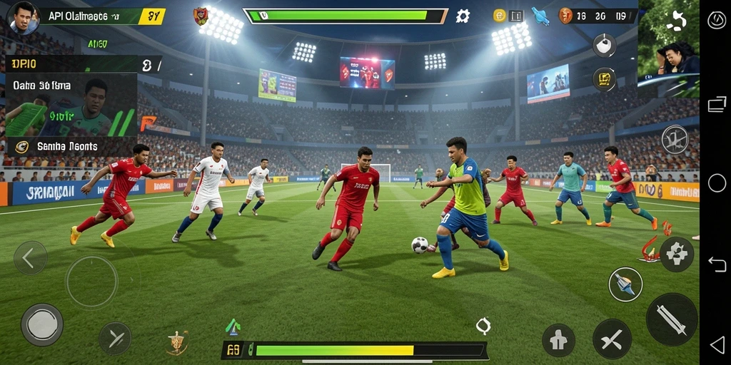 Tangkapan layar gameplay API36 yang menampilkan aksi olahraga seru.