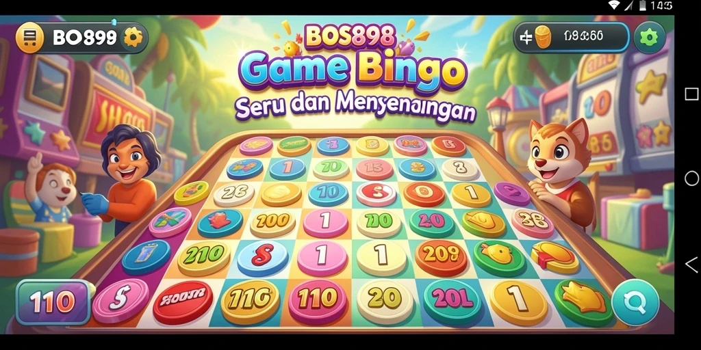 Tampilan gameplay seru dan interaktif dari BOS898 dalam permainan Bingo.