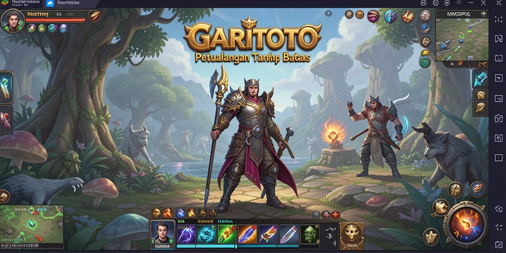 Tampilan menarik dari gameplay <strong>GARITOTO</strong> yang menampilkan aksi petualangan MMORPG.