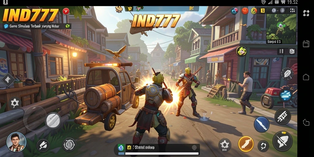 Tangkapan layar dari gameplay menarik IND777 dalam simulasi.