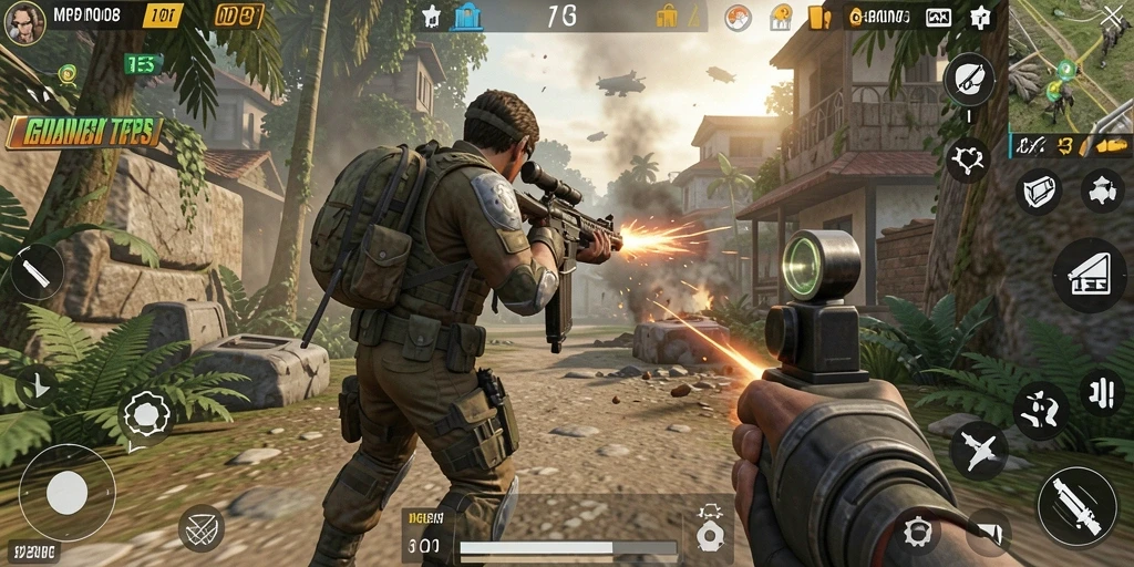 Tampilan gameplay MPO08 dengan aksi seru dan grafik menawan.