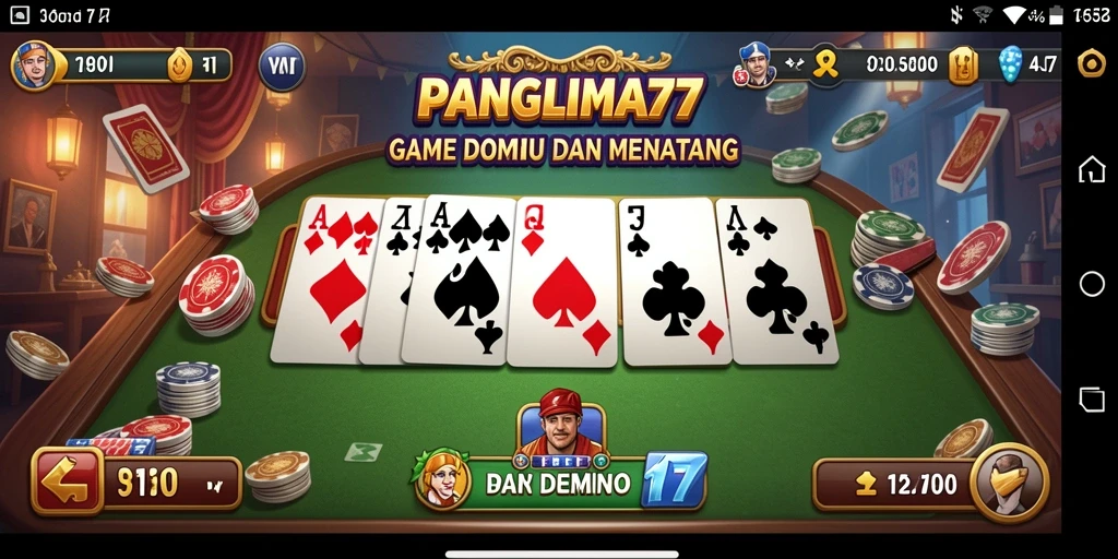 Tampilan gameplay seru di PANGLIMA77 yang menggugah semangat.
