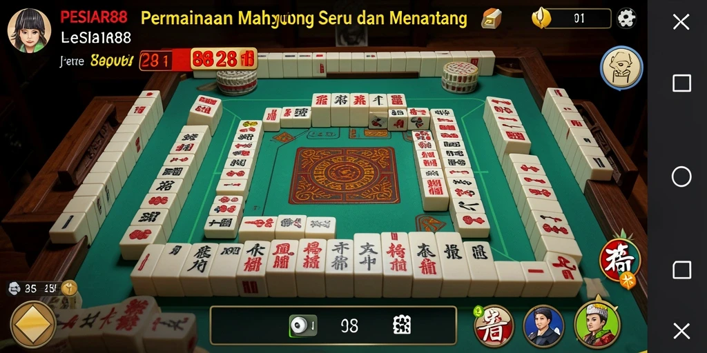 Tampilan seru gameplay PESIAR88 dengan berbagai ubin Mahjong.