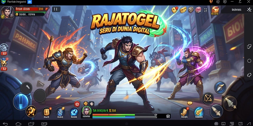 Tampilan seru dari pertarungan di dalam RAJATOGEL.