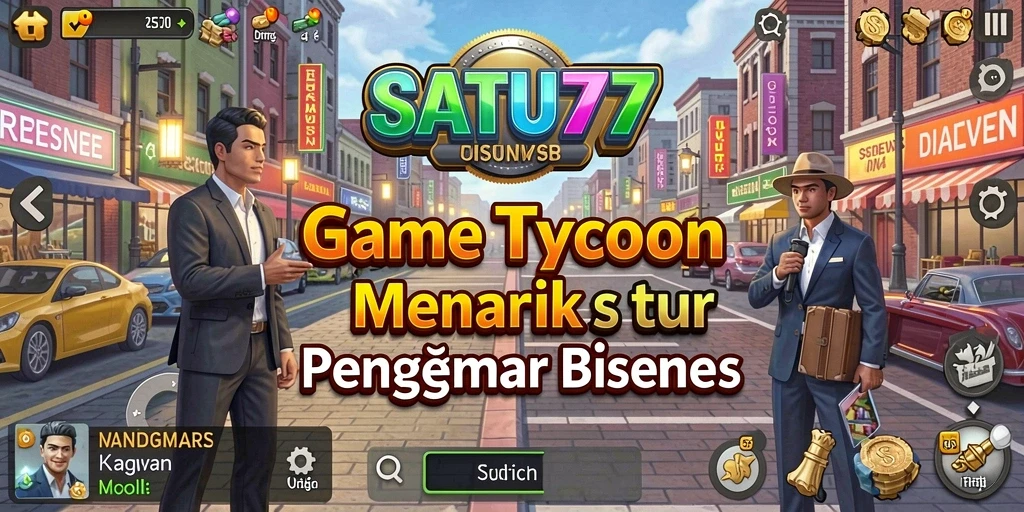 Tampilan menarik gameplay Tycoon SATU77 yang memikat dan menantang.