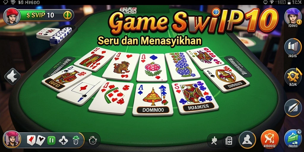 Tampilan seru dari gameplay Domino yang menantang dan interaktif.