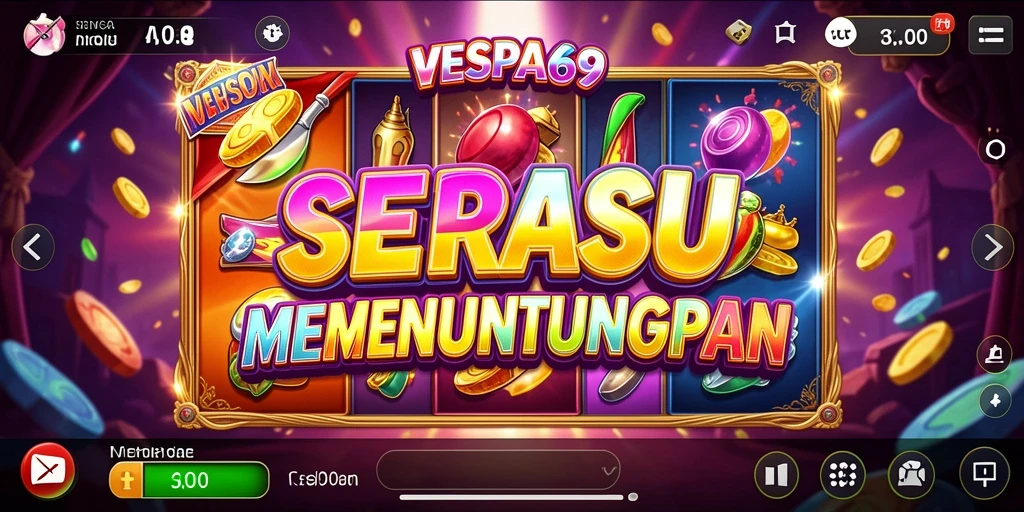 Screenshot gameplay VESPA69 menampilkan keseruan permainan Slot yang menguntungkan.