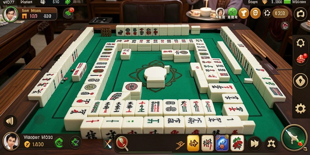 Tampilan gameplay VIO77 yang menarik dan penuh tantangan Mahjong.